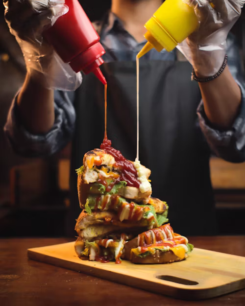 Gestapelde Suikerbroodburger makkelijk recept